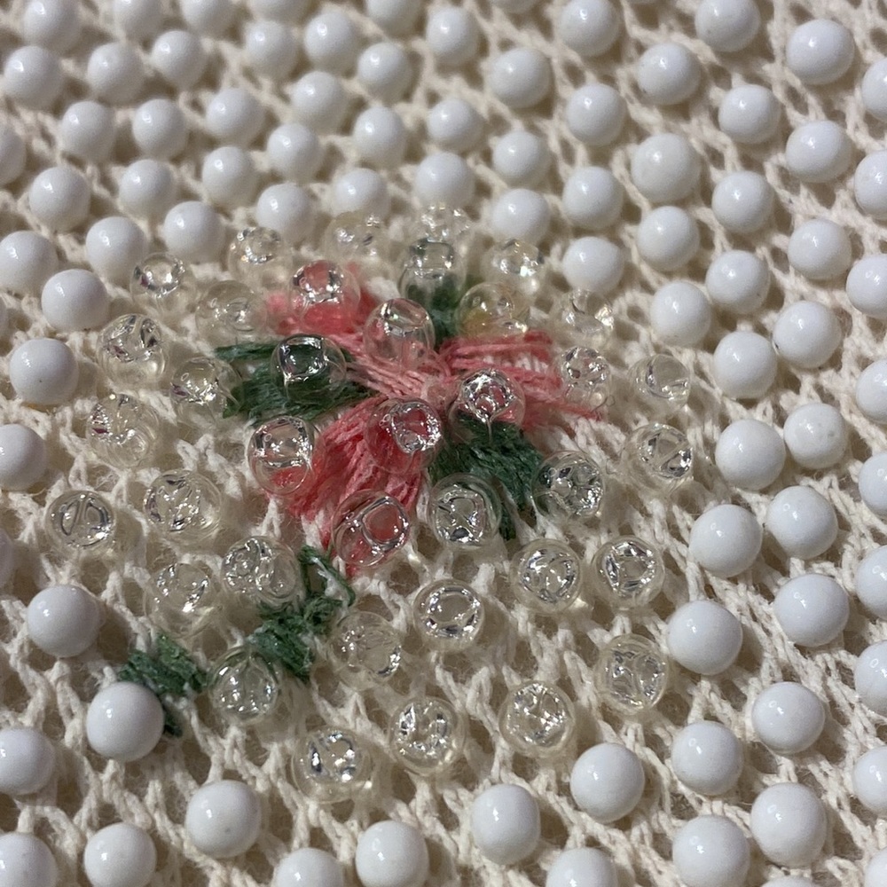 Beaded Floral Handbag Purse - Picture 7 of 15